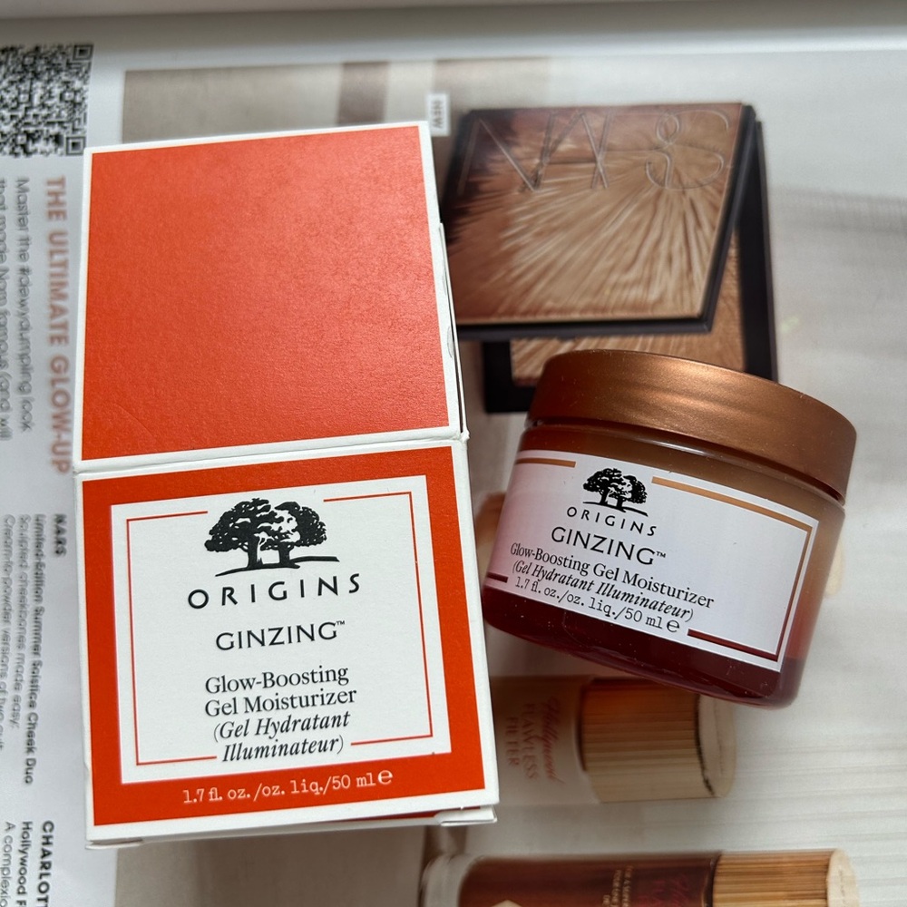 Origins Ginzing Glow-Boosting Gel Moisturizer, 1.7oz/50ml, Full Size NIB
